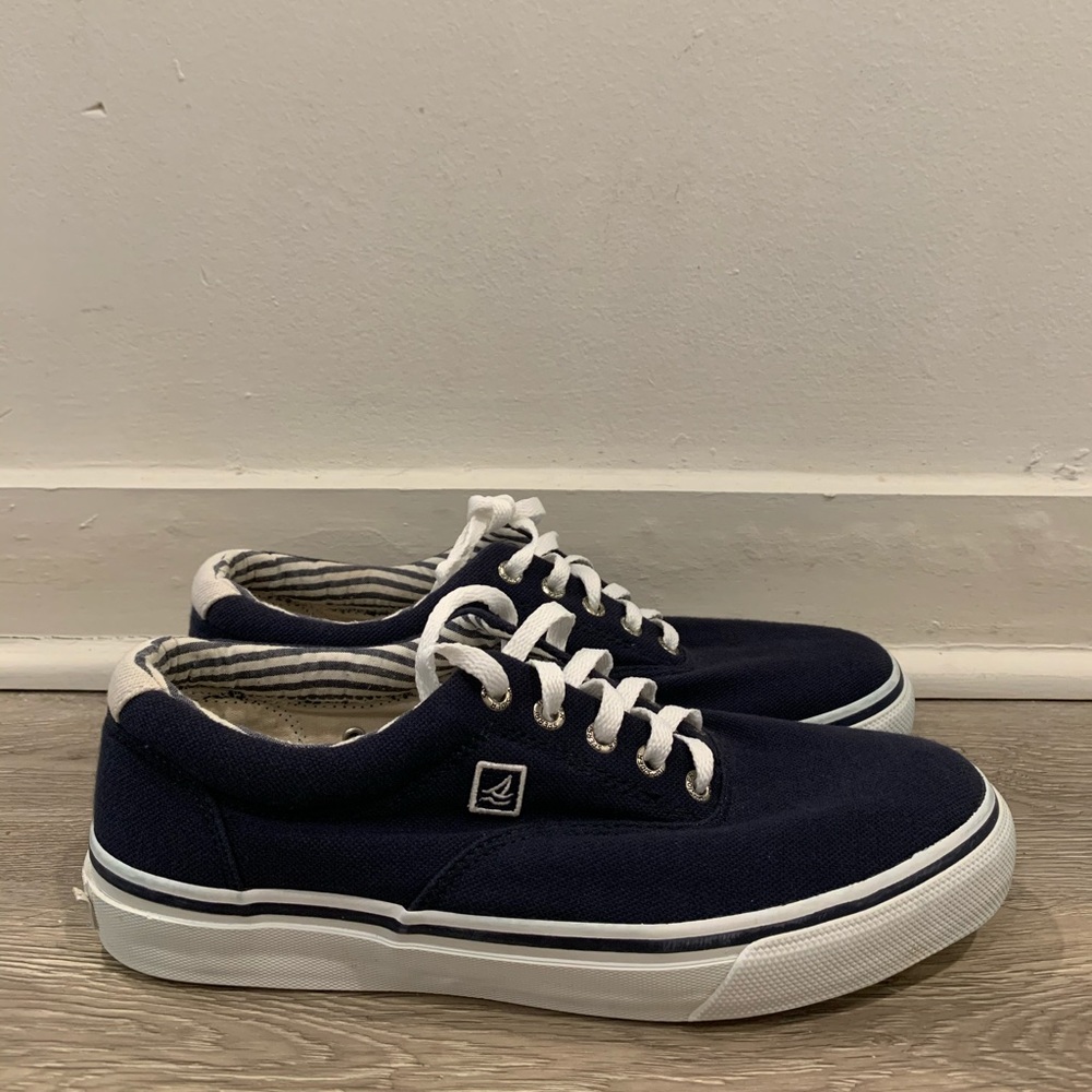Sperry Top-Sider Navy Canvas Sneakers Size 9.5